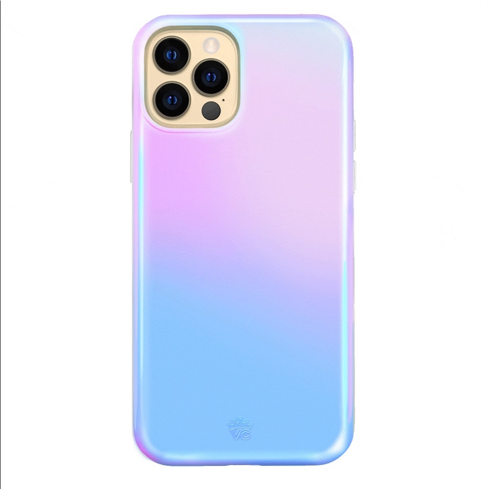 Iridescent Opal iPhone 11 Pro Max Phone Case with attached Heart Phone Ring - Picture 2 of 6